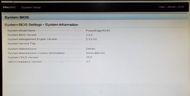 Dell PowerEdge R340 1x Xeon E-2124 16GB DDR4 H330 - No HDD