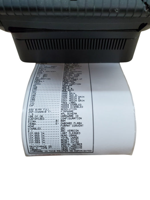 Zebra ZP505 Thermal Printer w/ Power Base ZP505-0503-0020 *read*