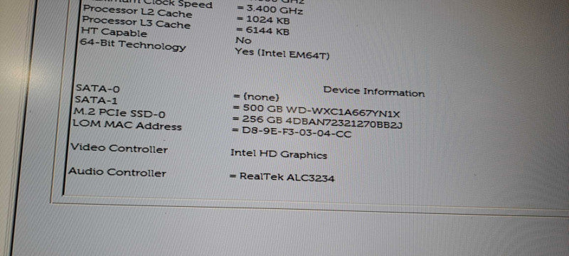 Complete Desktop Setup i5-7500 CPU|16GB RAM|700GB|WIFI