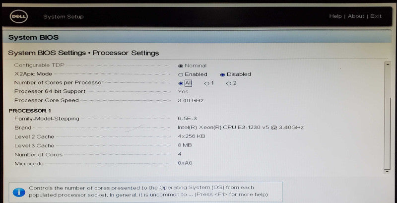 Dell PowerEdge T330 1x Xeon E3-1230 v5 32GB DDR4 H330 - No HDD