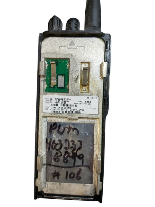 Motorola GTX H11WCD4CB1AN Two Way Radio Walkie Talkie Read Description