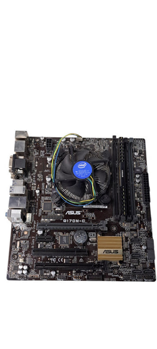 ASUS Q170M‑C Motherboard With Intel i5‑6500 & 8GB DDR4 RAM