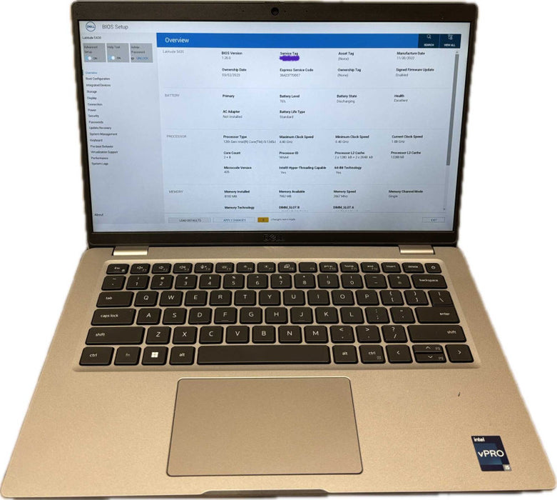 Dell Latitude 543 i5-1245U 8GB RAM BIOS Locked For Parts/Repair READ!  Lap200