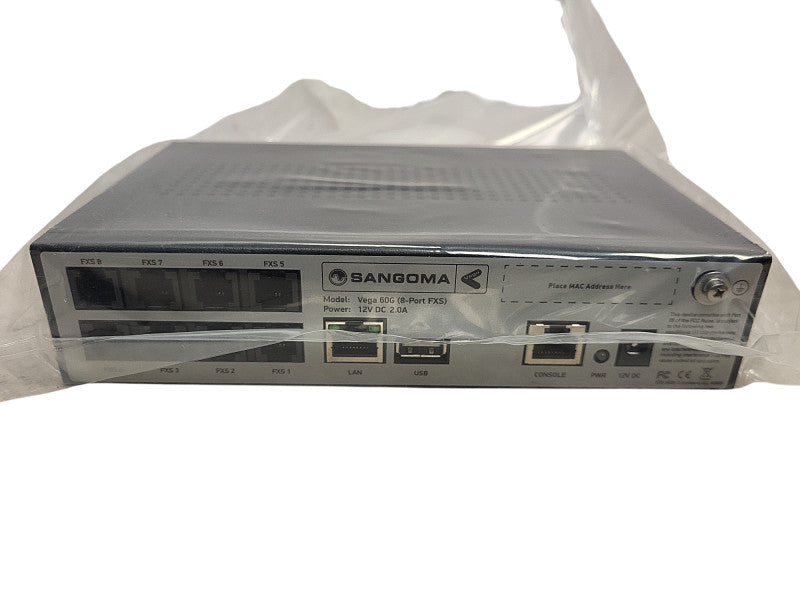 SANGOMA Vega 60G 8 FXS Gateway VEGA-60G-0800 IP Telephony Gateway No AC Q$