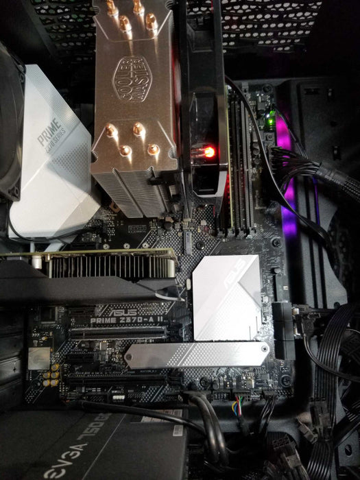 Custom PC with ASUS Z370-A II, i7-8700k CPU 3.70GHz, 16GB RAM - No HDD / OS