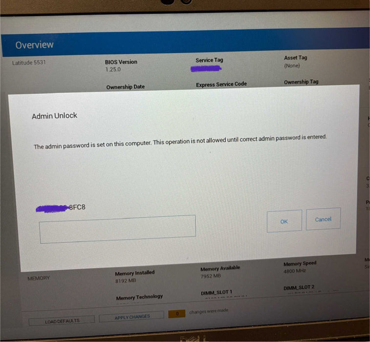 Dell Latitude 5531 TOUCH Core i5-12600H BIOS Locked For Parts/REpair READ!  Lap200