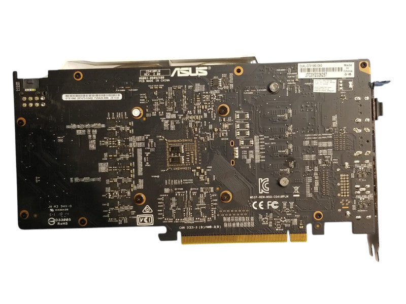 ASUS GTX1060 DUAL OC 6GB DDR5 DVI 2 HDMI 2 DP Graphics Card - White