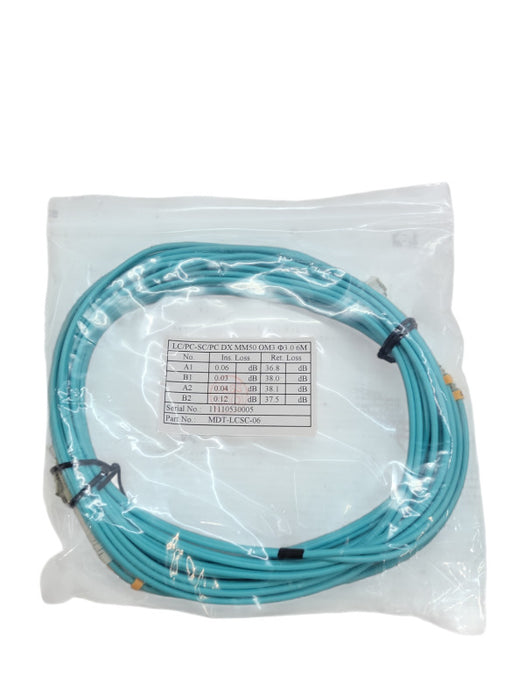 6M LC/PC-LC/PC MM DX OM3 50/125um PATCH CORD %