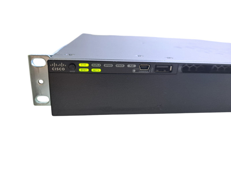 Cisco WS-C3650-24PS-S | 24-Port Gigabit PoE+, 4x SFP Switch w/ 1x 640W PSU