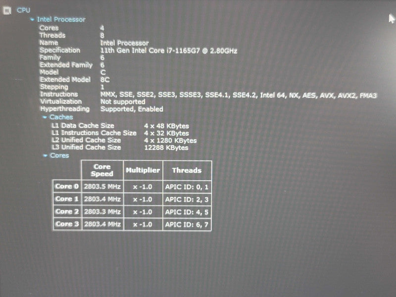 Lenovo ThinkPad E14 i7-1165G7 16GB RAM 256GB SSD READ NO adapter  β Lap200