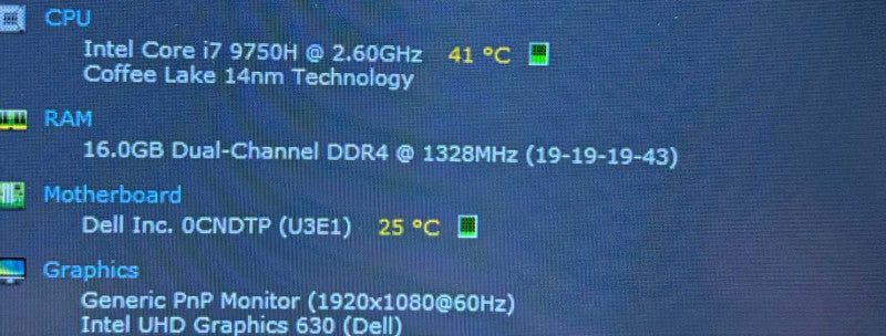 Dell G5 5590 i7-9750H RTX2060 6GB GPU 16GB RAM 512GB SSD READ!  Lap200