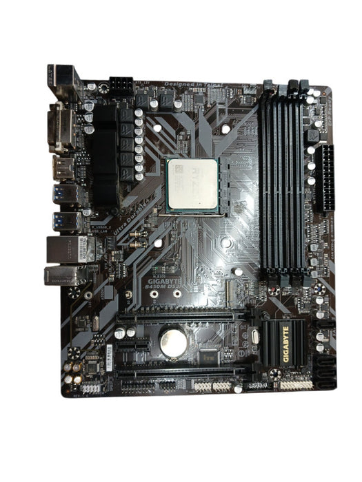 Gigabyte B450M DS3H Motherboard & AMD Ryzen 5 PRO 2400GE CPU Combo