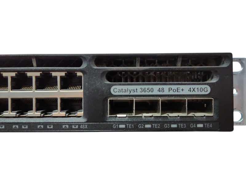 Cisco WS-C3650-48FQ-L 48-Port PoE + 4x 10GB SFP+ w/ 2x 1025W PSU