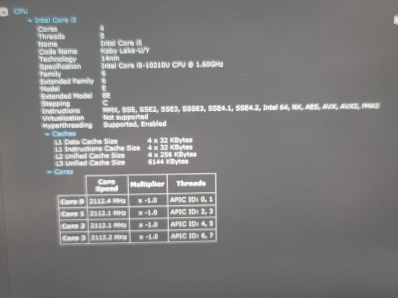 Dell XPS 13 7390 i5-10210U 8GB RAM 256GB SSD NO Battery  β Lap200