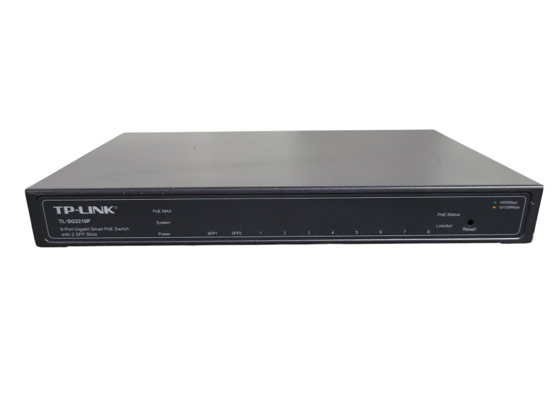 TP-Link JetStream 8 Port POE + 2 SFP  Smart Managed Switch TL-SG2210P !