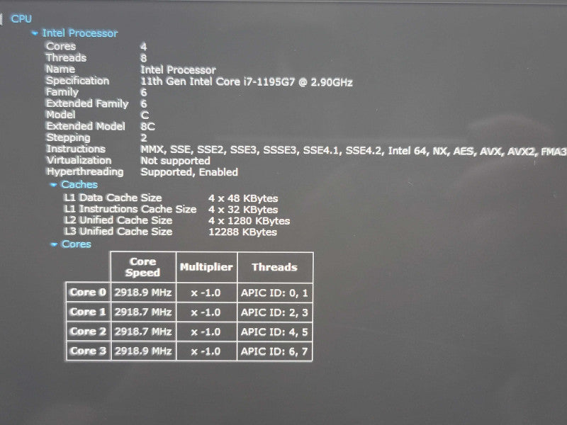 Dell XPS 13 9310 i7-1195G7 16GB RAM 256GB SSD 4K TOUCH NO BATTERY β Lap200