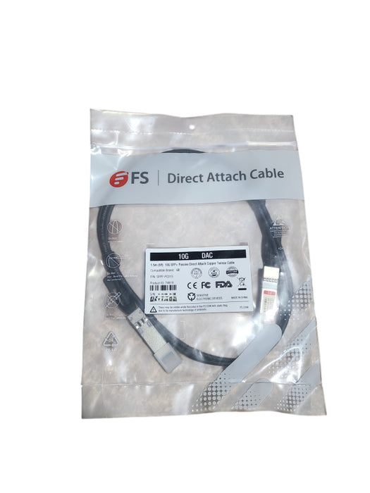FS SFPP-PC015 SFP+ Passive Copper Twinax Cable Direct Attach 10G 1.5M Q