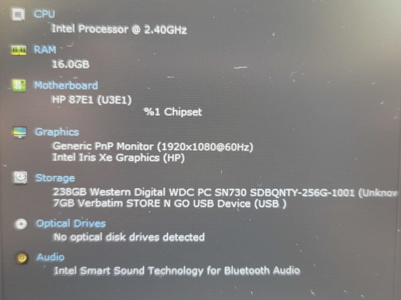 HP ProBook 450 G8 i5-1135G7 16GB DDR4 256GB SSD  β Lap200