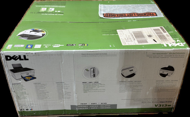 Dell V313w All-in-One Wireless Inkjet Printer Brand-New Sealed READ!