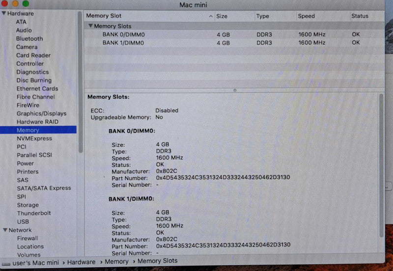 Apple Mac Mini 2014 A1347 | Core i5-4278U @2.60GHz, 8GB Ram, 256GB SSD