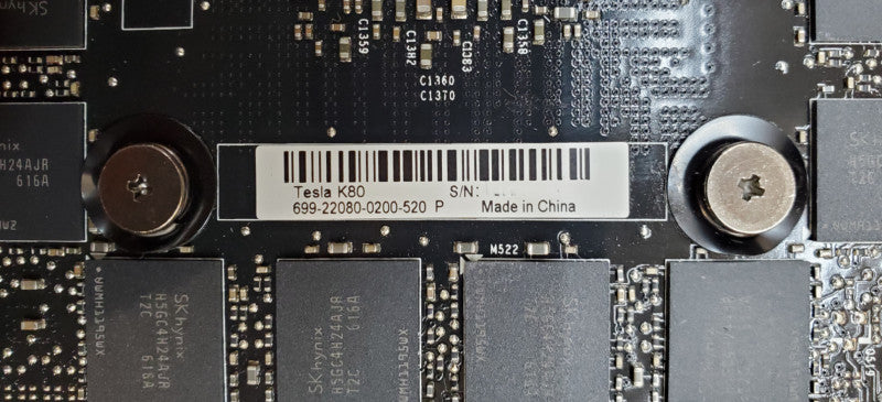NVIDIA Tesla K80 24GB GDDR5 GPU Graphics Accelerators (699-22080-0200-520)