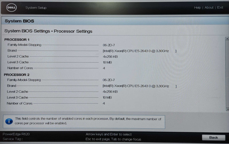 Dell PE R620 1U 8x2.5", 2x Xeon E5-2643 0 3.30GB, 256GB DDR3, H710 Mini