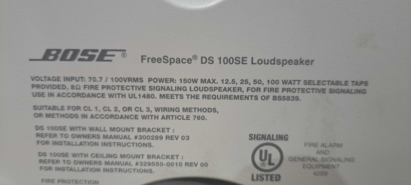 Bose DS 100SE FreeSpace Outdoor Loudspeaker