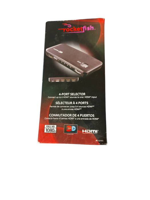 Rocketfish RF-G1185 4-Port HDMI Splitter 3D + Remote