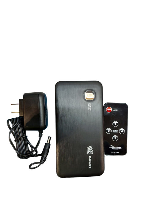 Rocketfish RF-G1185 4-Port HDMI Splitter 3D + Remote