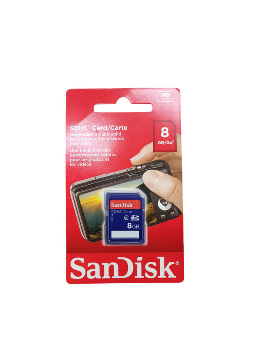 SanDisk 8GB Class 4 SDHC Card – New – Camera/Photo Storage