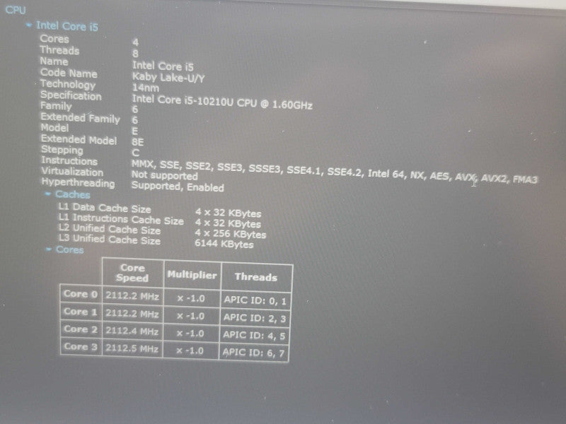 Acer Aspire A515-54 i5-10210 12GB RAM 512GB M.2 READ  β Lap200