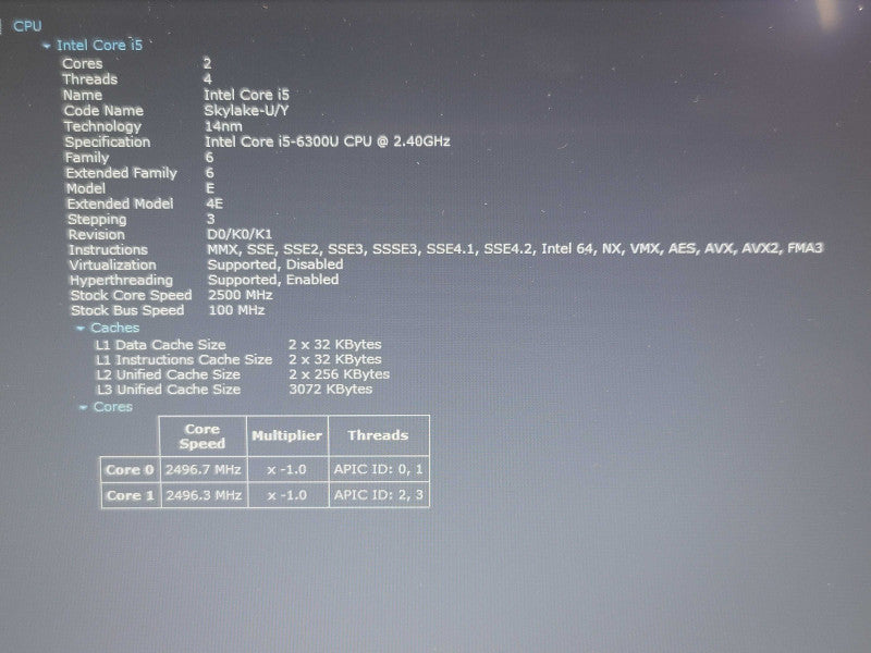 Panasonic ToughBook CF-54 i5-6300U 16GB DDR4 256GB SSD READ  β BudLap