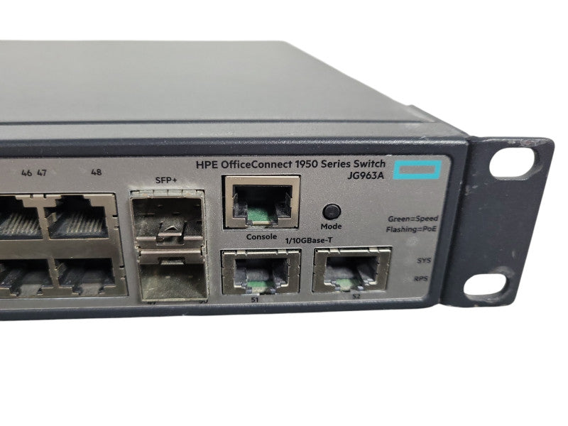 HPE JG963A OfficeConnect 1950-48G-2SFP+ 2XGT-PoE+ Switch !