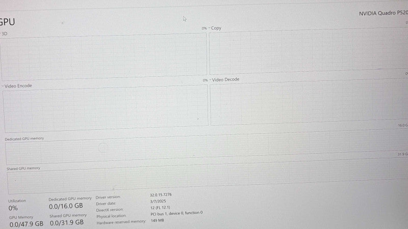 Dell Precision 7730 4K i7-8850H QUADRO P5200 16GB GPU 64GB RAM 512GB SSD  Lap200