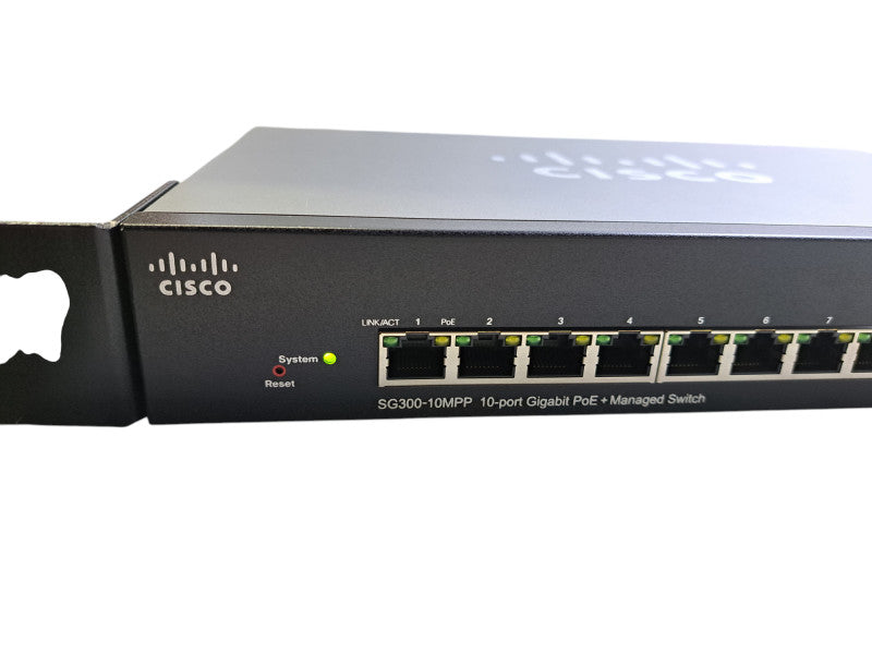 Cisco SG300-10MPP-K9 V04 | 10-Port Gigabit PoE+ Managed Switch