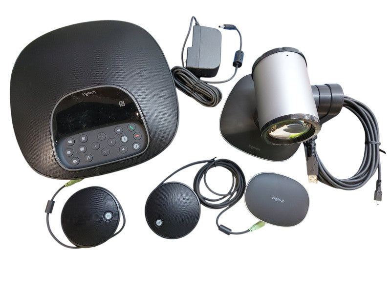 Logitech Group Video Conferencing System w/ Remote with Microphone