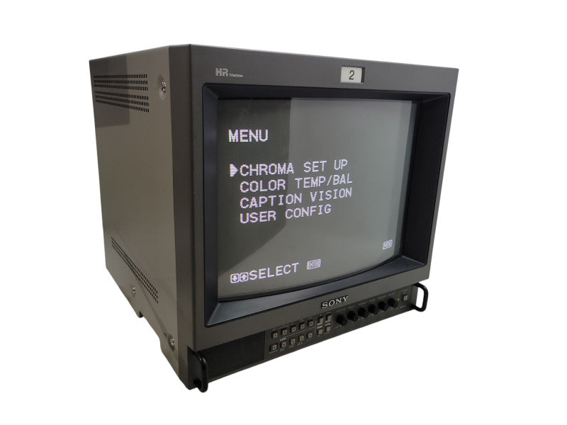 Sony HR Trinitron PVM-1354Q 13 in. Retro Gaming Color Video Monitor + Case %