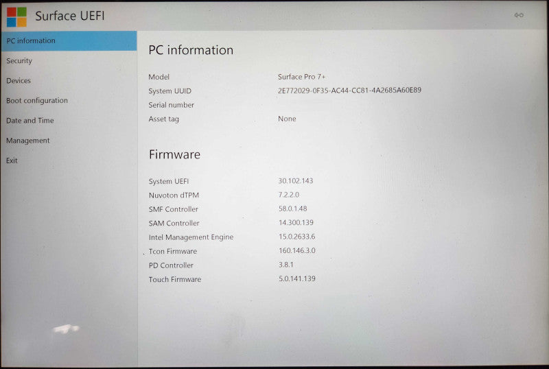 Microsoft Surface Pro 7+ 1961, i5-1135G7 2.40GHz, 8GB DDR4, 256GB NVMe  Lap200