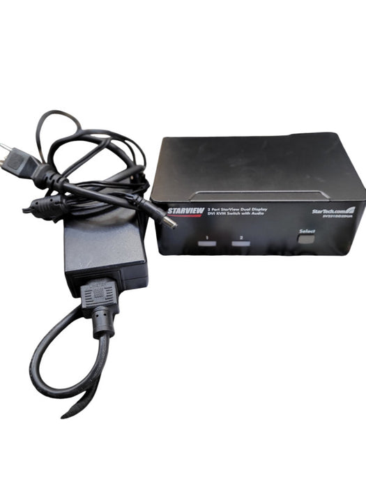StarView SV231DD2DUA 2-Port Dual DVI USB KVM Switch w/ Audio + Adapter