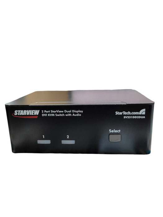 StarView SV231DD2DUA 2-Port Dual DVI USB KVM Switch w/ Audio + Adapter