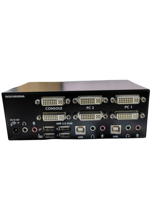 StarView SV231DD2DUA 2-Port Dual DVI USB KVM Switch w/ Audio + Adapter