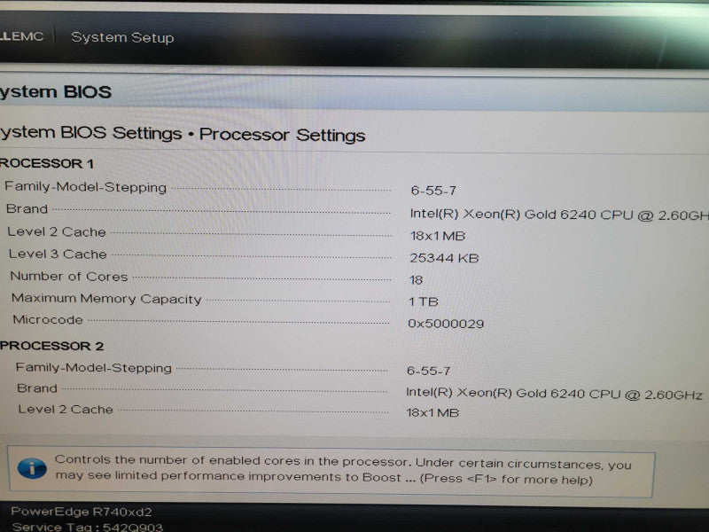 Dell PE R740xd2 - 2x Xeon Gold 6240 128GB DDR4 H730P Mini & H330 2x1100W PS %