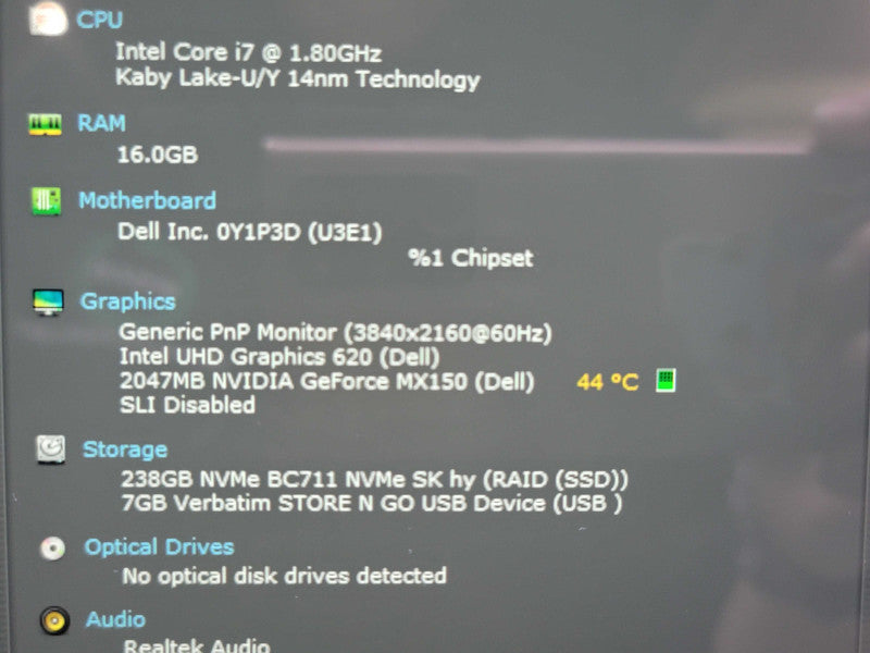 Dell Inspiron 15 7586 2-in-1 i7-8565U 16GB DDR4 MX150 256GB M.2 READ β BudLap