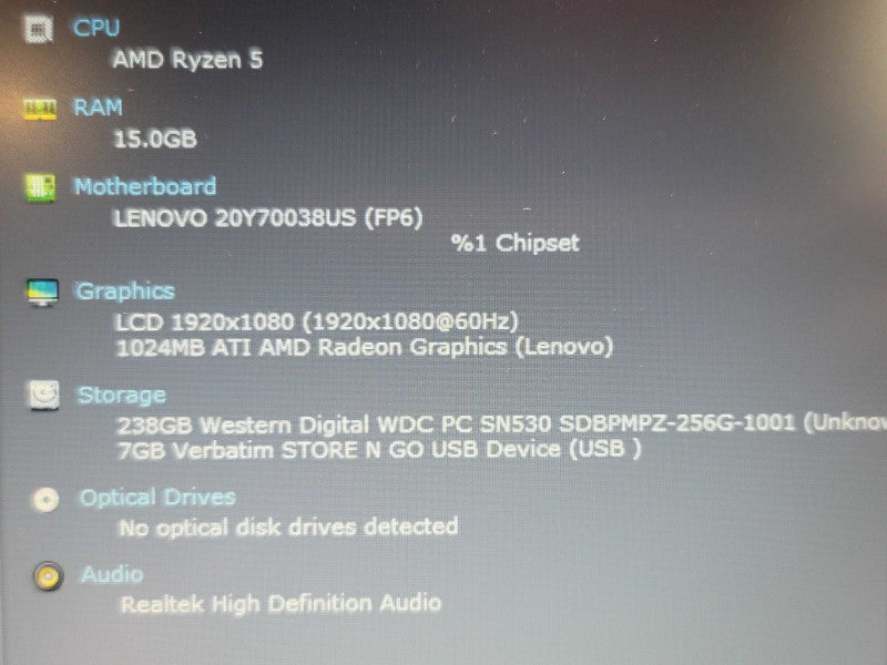 Lenovo ThinkPad E14 Gen 3 Ryzen 5 5500U 16GB DDR4 256GB NVMe β Lap200