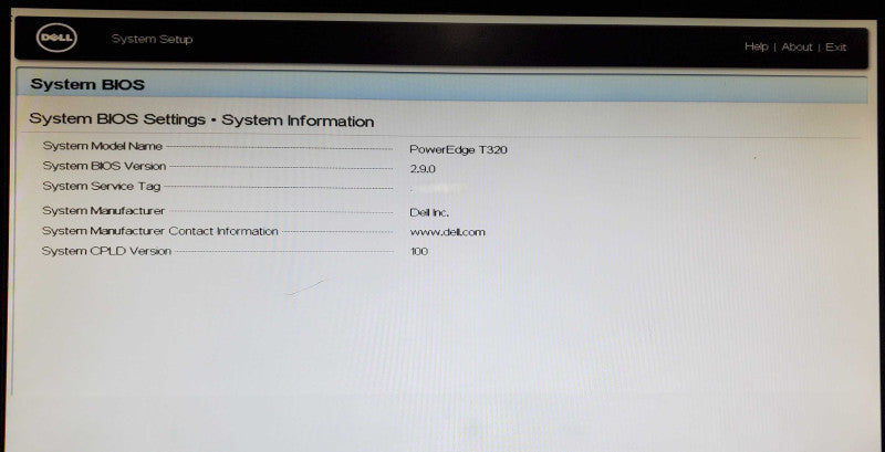 Dell PowerEdge T320 1x Xeon E5-1410 0 16GB DDR3 H310 - No HDD