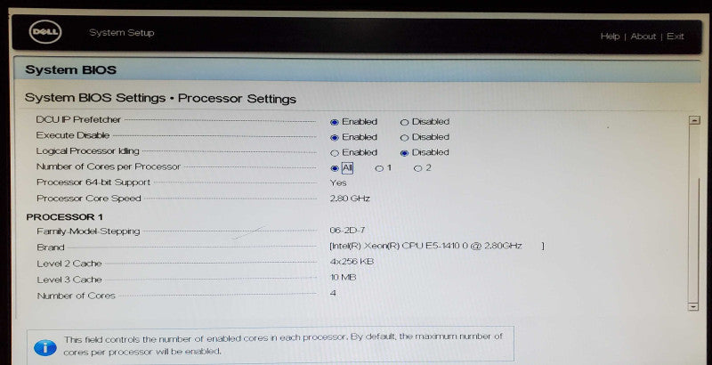 Dell PowerEdge T320 1x Xeon E5-1410 0 16GB DDR3 H310 - No HDD
