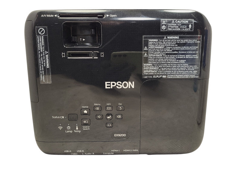 Epson EX9200 Pro HD+ 3LCD Projector – 1920x1200 WUXGA | 719 Lamp Hours $