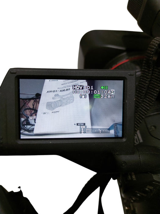 Canon XH A1 HDV 1080i VideoCamcorder w/ Bag, 20xZoom Lens, Rode Mic, Extras =