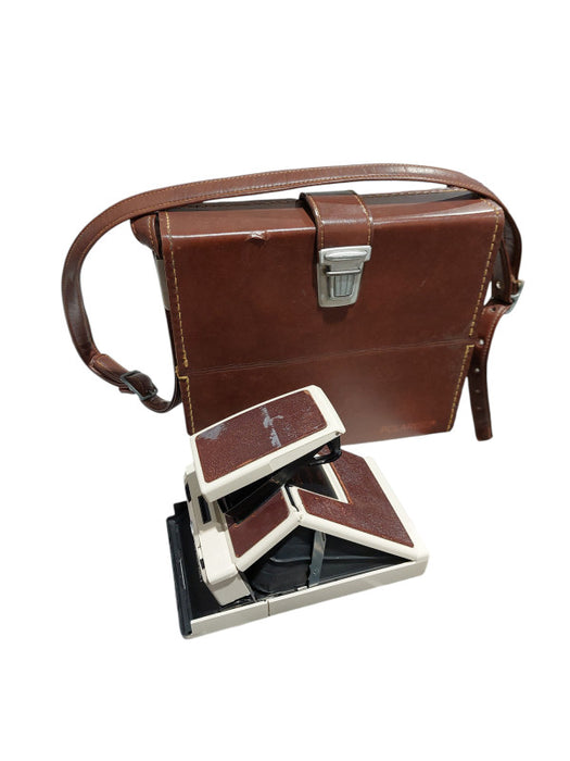 Vintage Polaroid SX-70 Land Instant Camera Model 2 with Leather Carry Bag  =