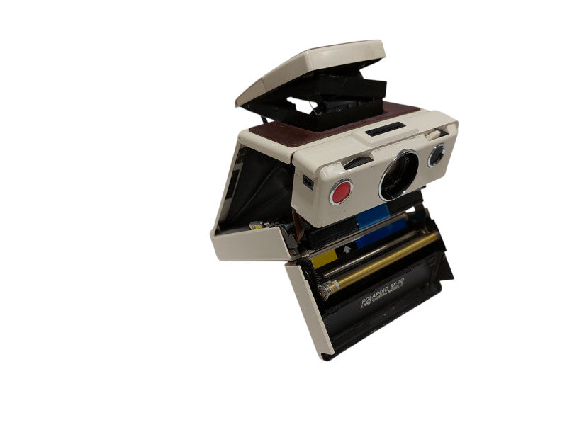 Vintage Polaroid SX-70 Land Instant Camera Model 2 with Leather Carry Bag  =